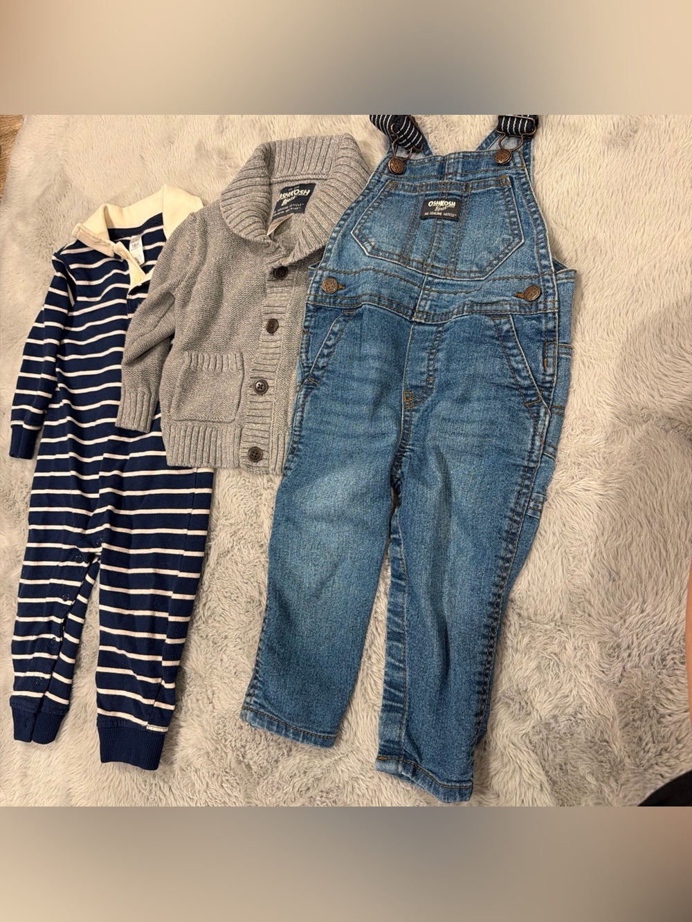 OshKosh B'gosh Medium Blue Denim Overalls with Pocket